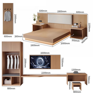 Luxury 5 Star Hotel Furniture Bedroom Set Modern Minimalist Solid Wood Supplier