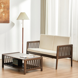 Modern Luxury Living Room Bamboo Sofa Bed Set with 1 Year Warranty OEM Brand Wooden Furniture for Home on Sale