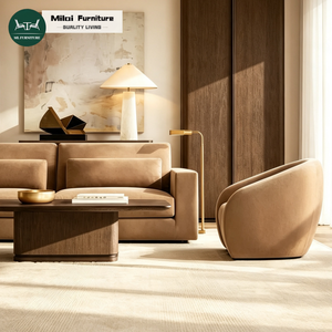 Timeless Design Living Room Furniture Lugano Couch Solid Wood Frame Hotel Apartment Sectional Sofa Eco-Friendly Customizable