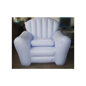 CE Certified White PVC Inflatable Chesterfield Sofa