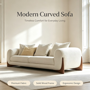 Modern Modular Sectional Fabric Sofa Set with Tufted Design and Wood Legs-3-Seat L-Shaped for Living Room